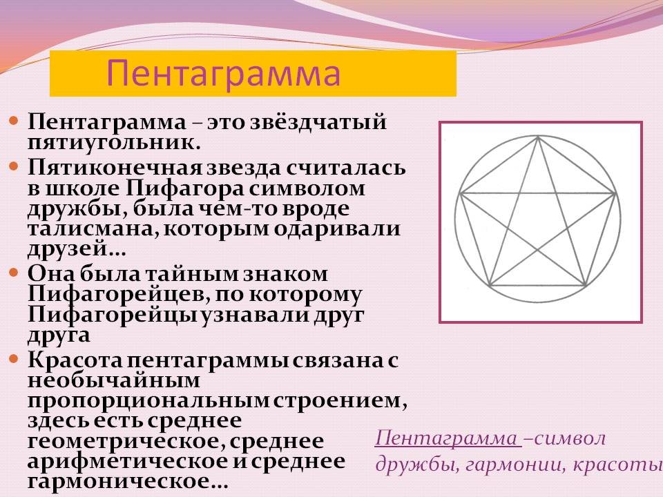 Пентакли что означает. Пятиконечная звезда Пифагора. Школа Пифагора звездчатый пятиугольник. Пентаграмма Пифагора. Пятиконечная звезда в пятиугольнике.